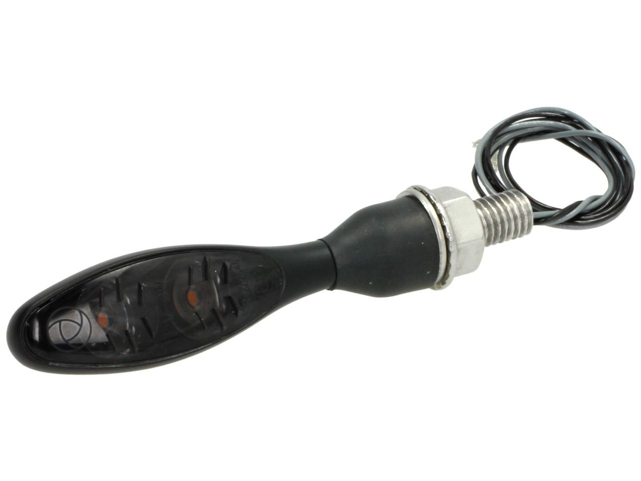 Clignotants Kellermann, Micro 1000 LED Dark, acier, LED, V/H, G/D, 12 V, noir satiné, M8x20