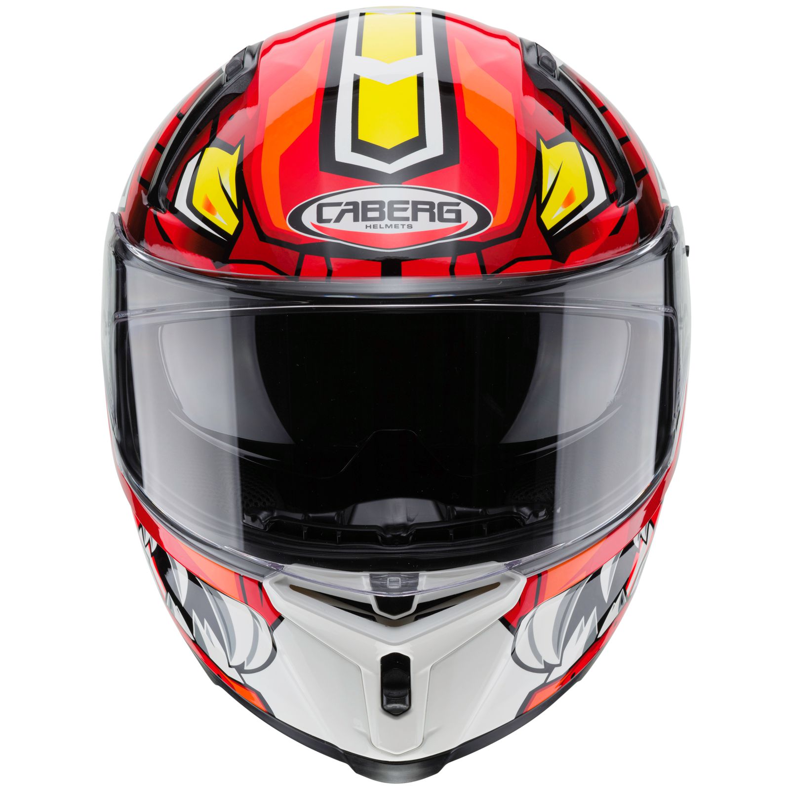 Caberg casque Avalon Giga, blanc/rouge-jaune