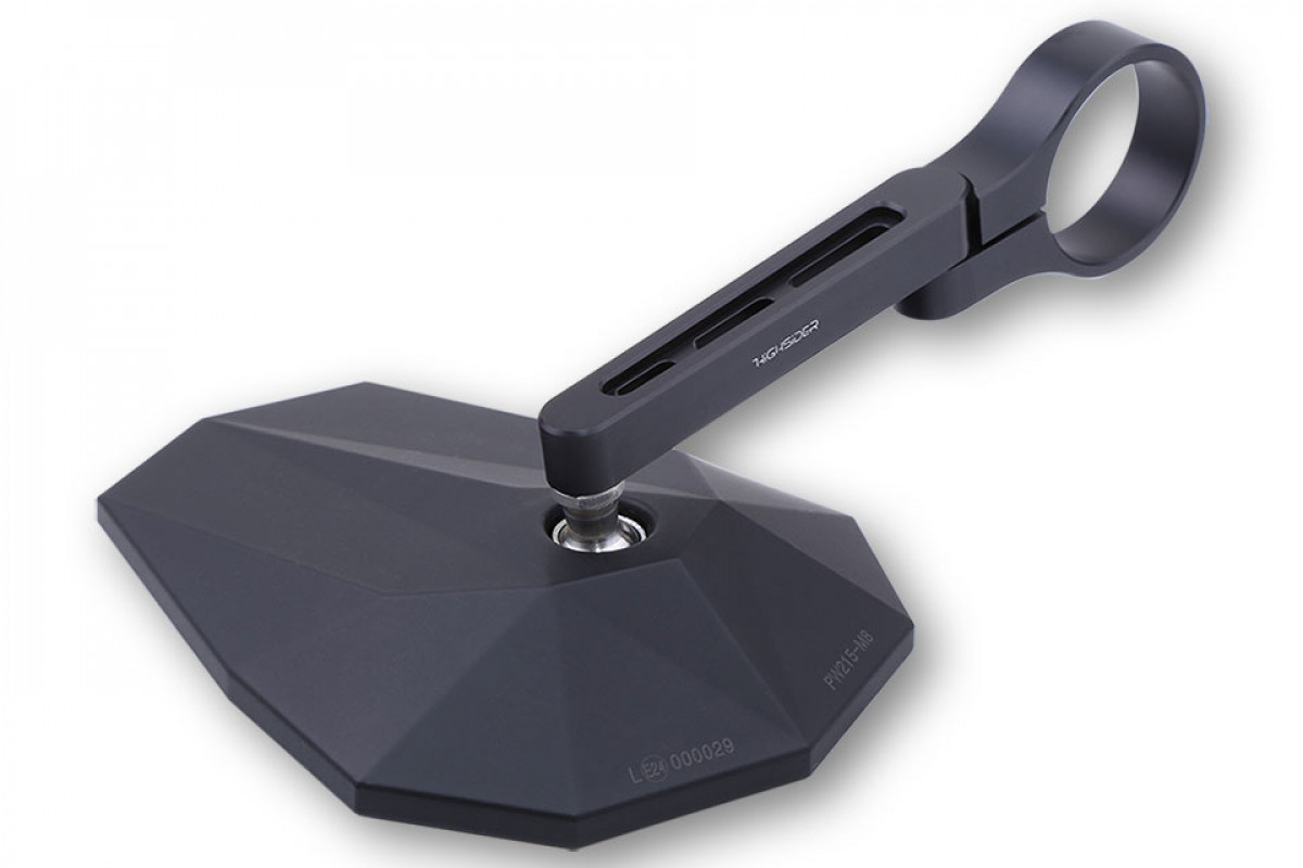 Lenkerendspiegel für Vespa links o. rechts, schwarz, Highsider Stealth X5