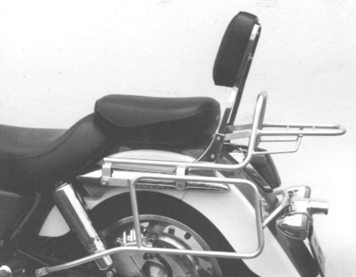 Porte-bagages latéraux vissés en chrome pour Honda F6C Custom (97-03) Hepco & Becker