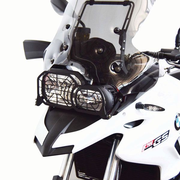 Grille de protection des phares rabattable pour BMW F 700 GS (12-18)