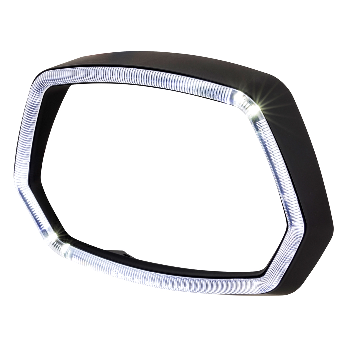 Anneau de lampe noir mat LED anneau lumineux pour Vespa Sprint 125/150ccm 4T ('13-'18)