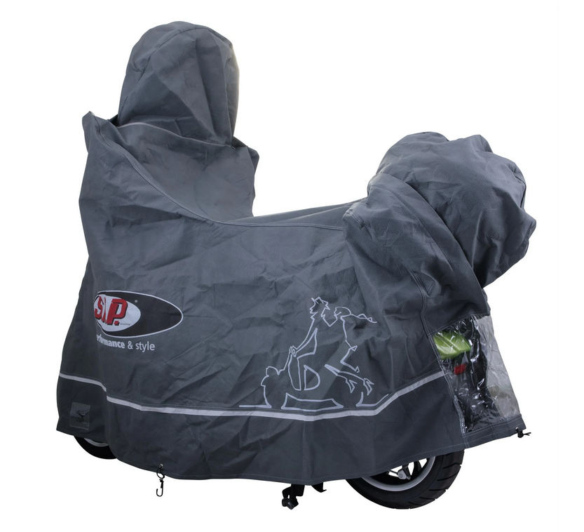 Garage pliant Indoor PREMIUM 2.0 pour Vespa ET2/ET4/LX/LXV/S/Primavera/Sprint, taille L, gris