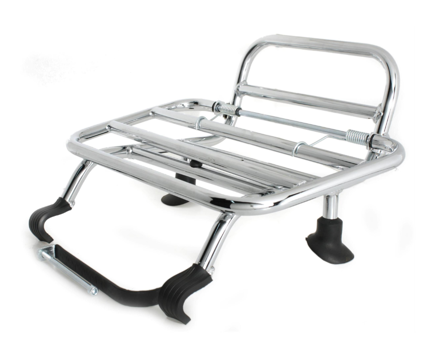 Porte-bagages avant pour Vespa GTS/GTS Super/GTV/GT 60/GT/GT L 125-300ccm, pliable, chrome
