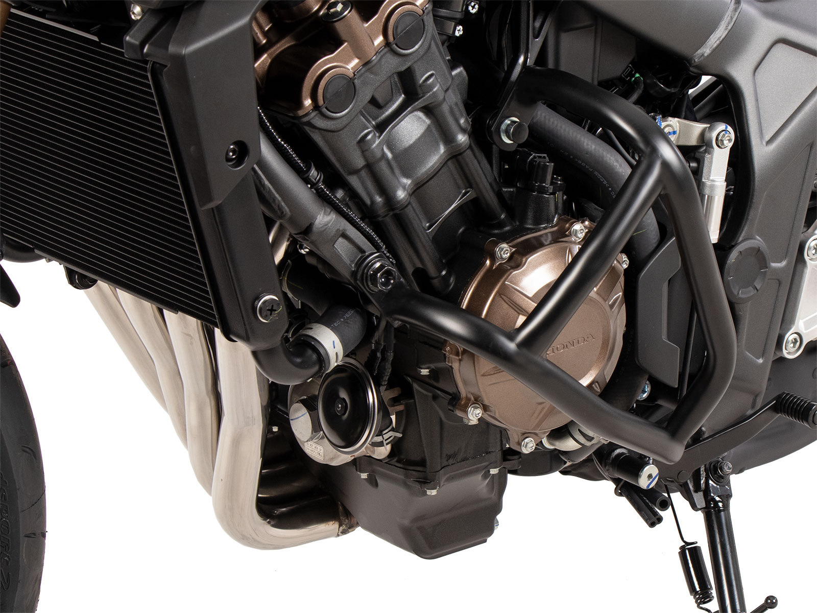 Arceau de protection moteur "Solid" noir pour Honda CB 650 R E-Clutch (24-) Hepco & Becker