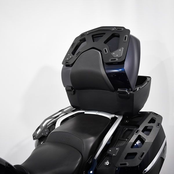 Porte-bagages pour topcase BMW K 1600 GT /R 1250 RT /R 1200 RT, alu, noir