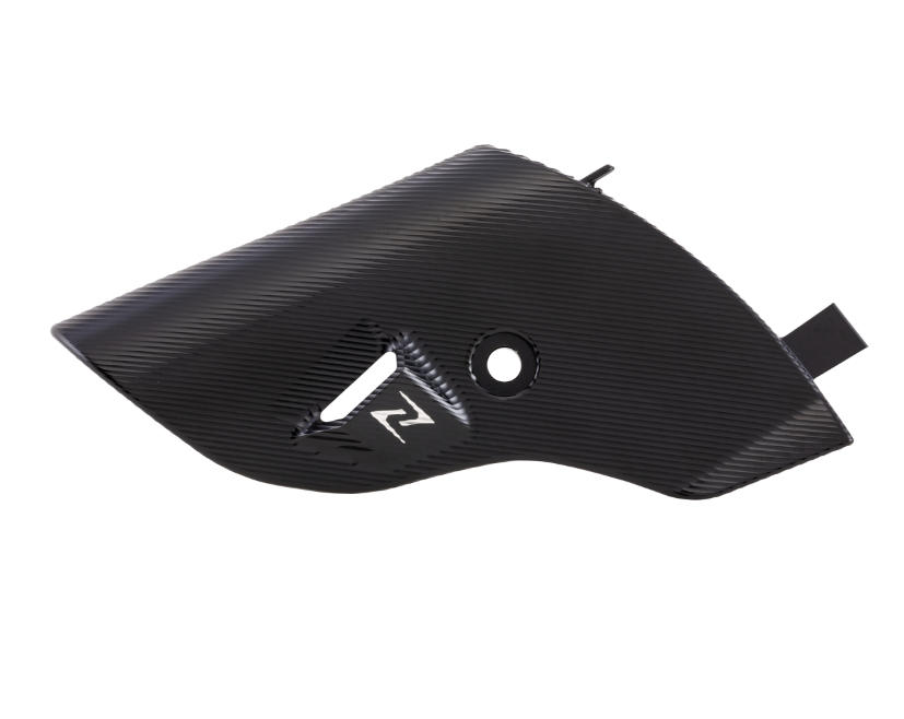 Carénage de fourche ZELIONI pour Vespa Primavera/Sprint/Elettrica 50-150ccm, noir mat anodisé
