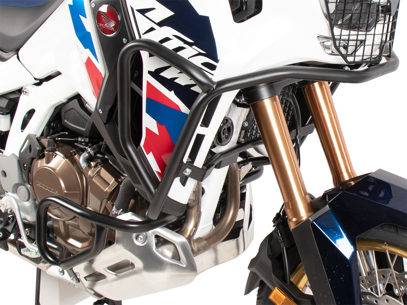 Etrier de renfort noir pour arceau de protection de réservoir H&B pour CRF 1100 Africa Twin Adventure Sports (24-)