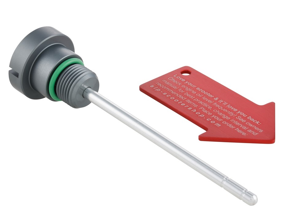 Bouchon de remplissage d'huile moteur pour Vespa GTS/GTS Super/GTV 300ccm HPE, gris mat