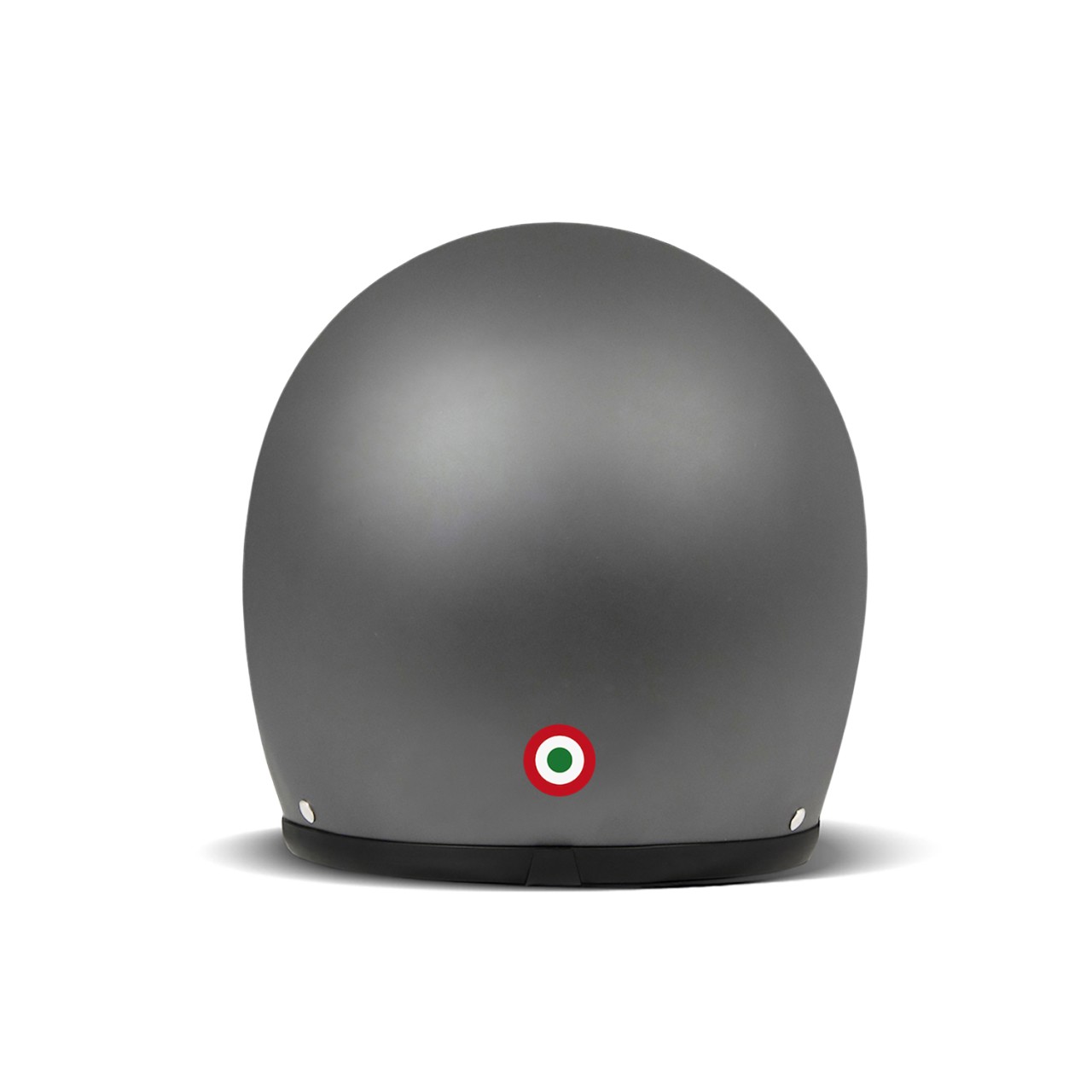 DMD casque jet rétro, noir, mat, Ita Grey, fibre de verre, ECE 22.06