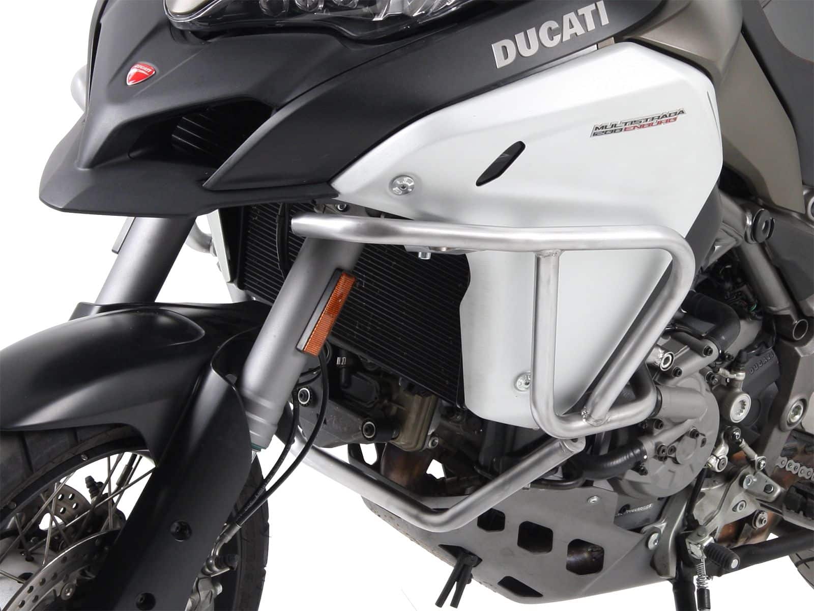 Arceau de protection du réservoir en acier inoxydable pour Ducati Multistrada 1200 Enduro (16-18) Hepco & Becker