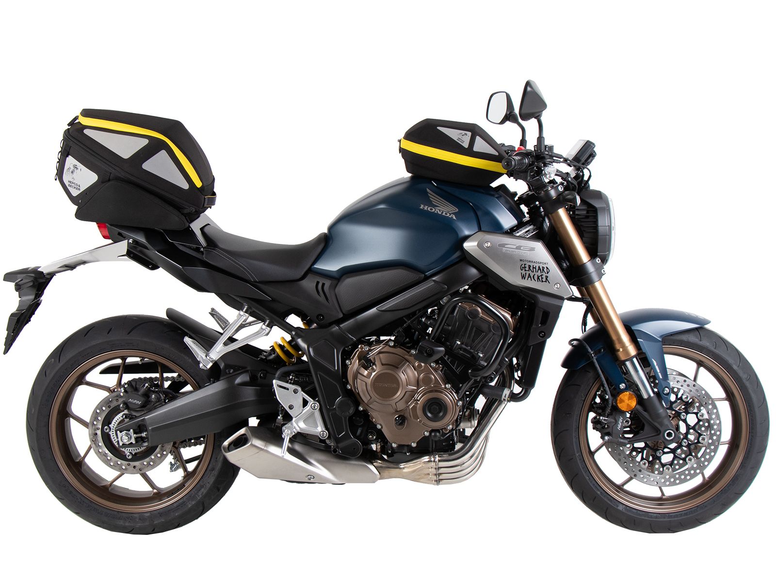 Anneau de réservoir Basic avec unité de fermeture de la sacoche de réservoir pour Honda CB 650 R (21-23) Hepco & Becker