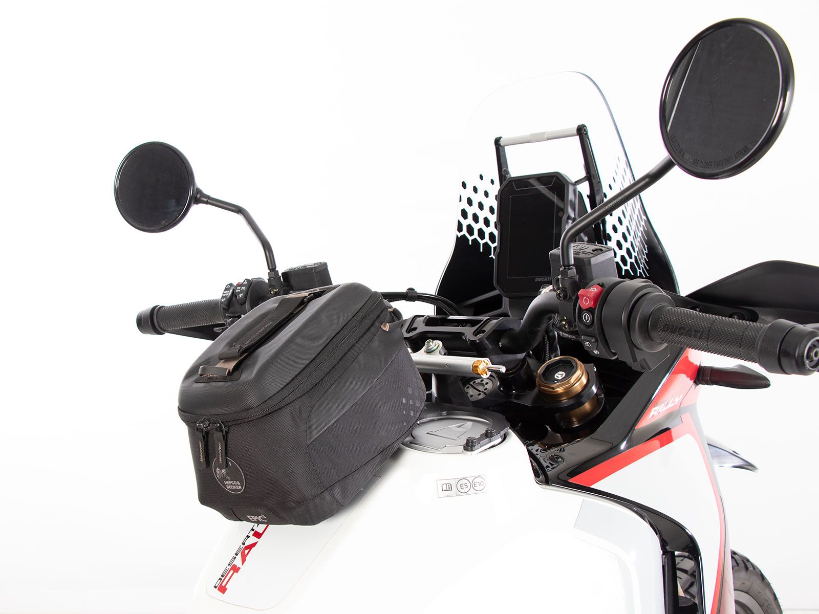 Anneau de réservoir Basic avec unité de fermeture de la sacoche de réservoir pour Ducati DesertX (22-) Hepco & Becker