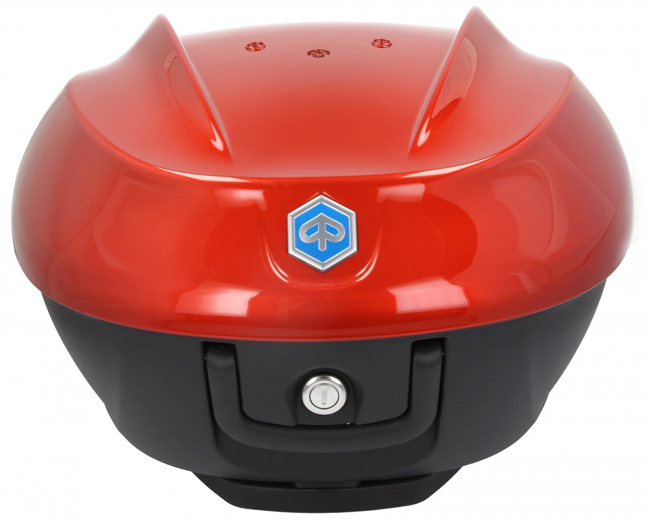 Kit Top Case 36 l. orange métallisé A12 original Piaggio pour Beverly HPE (plaque de maintien incluse)