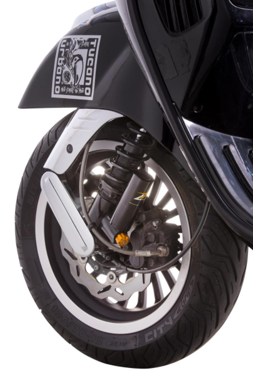 Amortisseur "Black Edition", avant pour Vespa Primavera/Sprint 50 -150ccm 2T/4T AC, noir