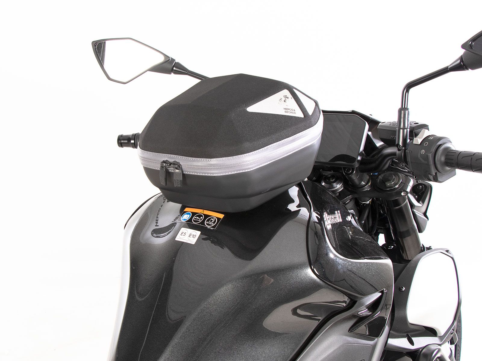 Anneau de réservoir Basic avec unité de fermeture de la sacoche de réservoir pour Kawasaki Z 900 /SE (25- ) Hepco & Becker