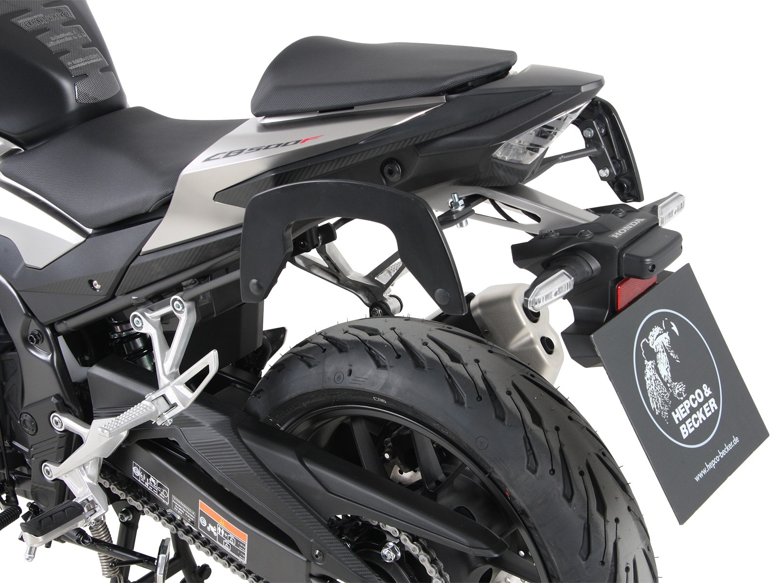 Supports latéraux C-Bow anthracite pour Honda CB 500 F (19-23) Hepco & Becker