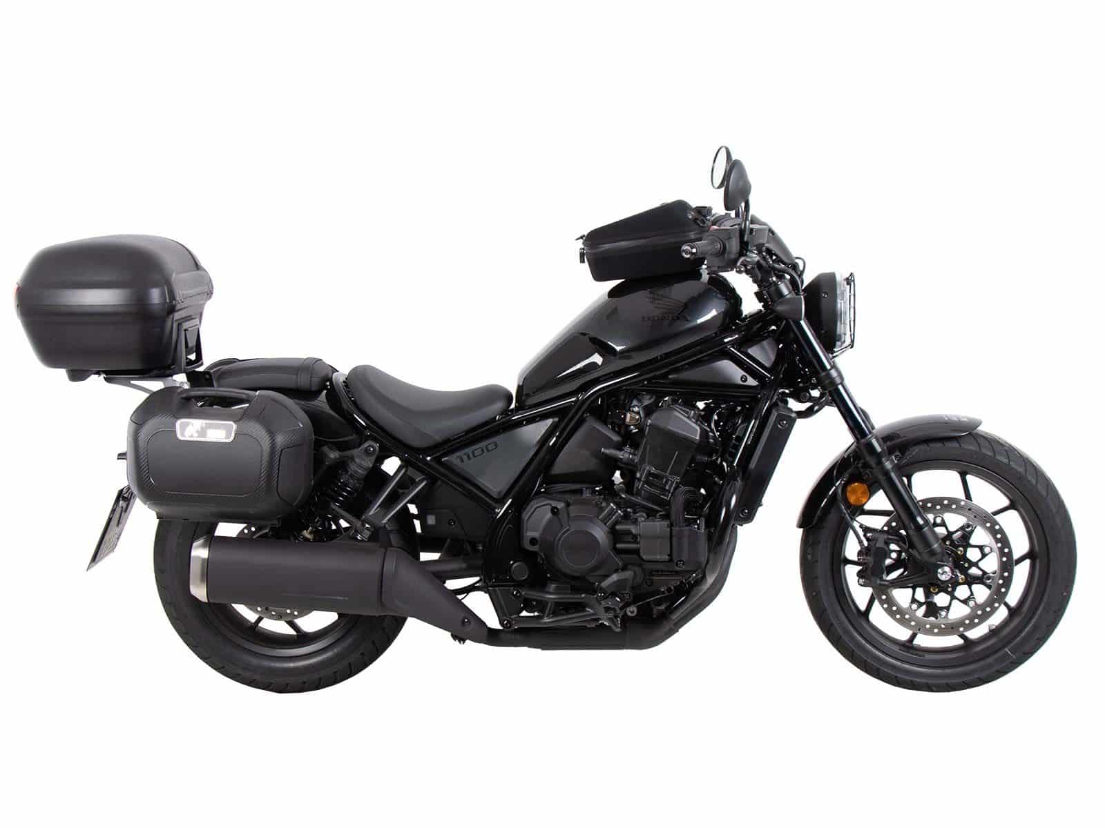 Supports latéraux C-Bow noirs pour Honda CMX 1100 Rebel /DCT (21-24) Hepco & Becker