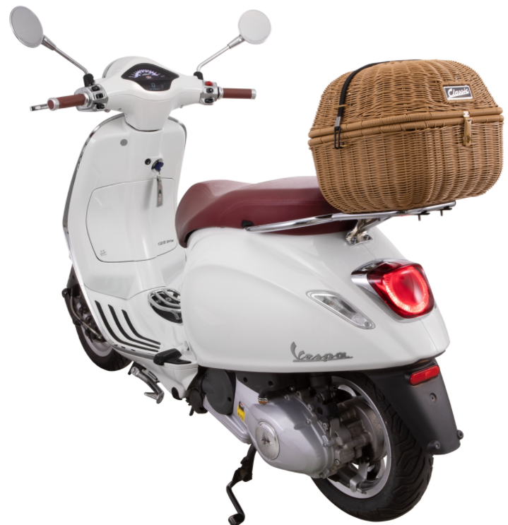 Panier à bagages Classic pour Vespa, marron