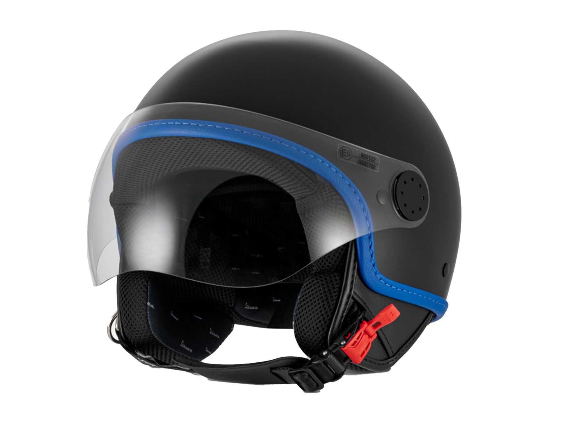 Casque jet Vespa Visor 4.0 DEC Blade noir mat