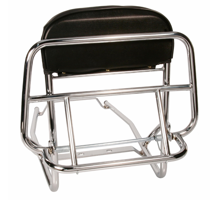 Porte-bagages arrière pour Vespa PX 80-200ccm, pliable, chrome