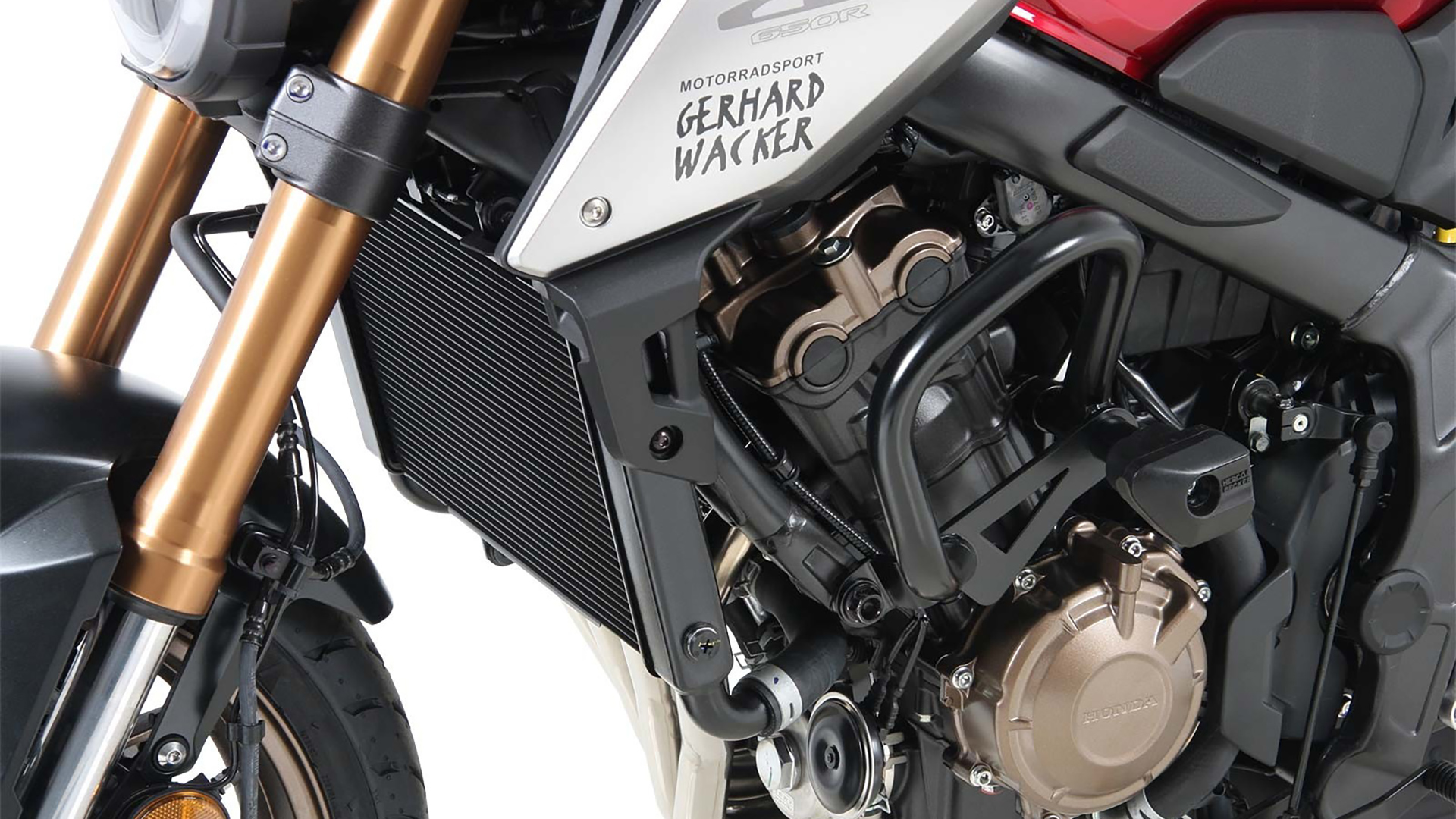 Arceau de protection du moteur avec coussinets de protection Honda CB 650 R (21-23) Hepco & Becker