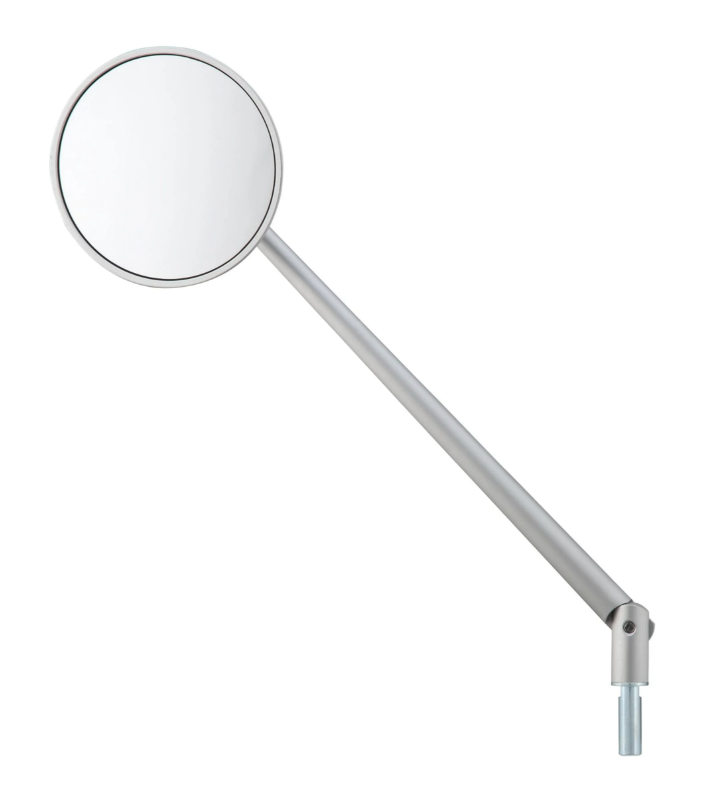 Rétroviseur standard pour Vespa, filetage à gauche, argent mat