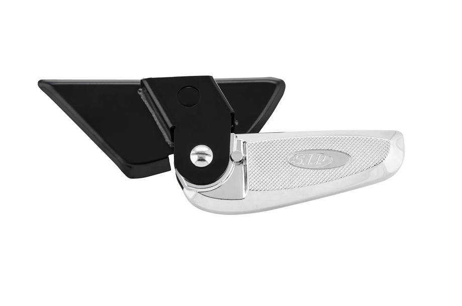 Repose-pieds droit et gauche pour Vespa LX /LXV /S 50-150ccm, noir/chrome