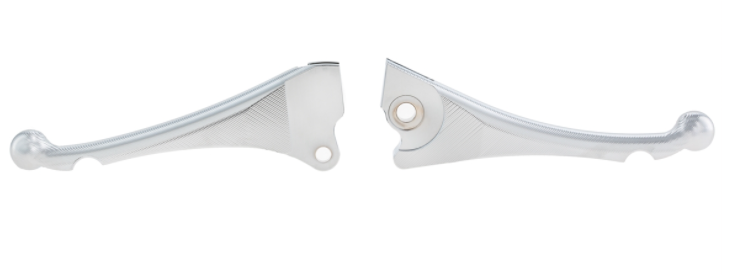 Kit levier de frein sport "Shorty 3D" gauche/droite pour Vespa LX/LXV/S/Primavera/Sprint, chrome