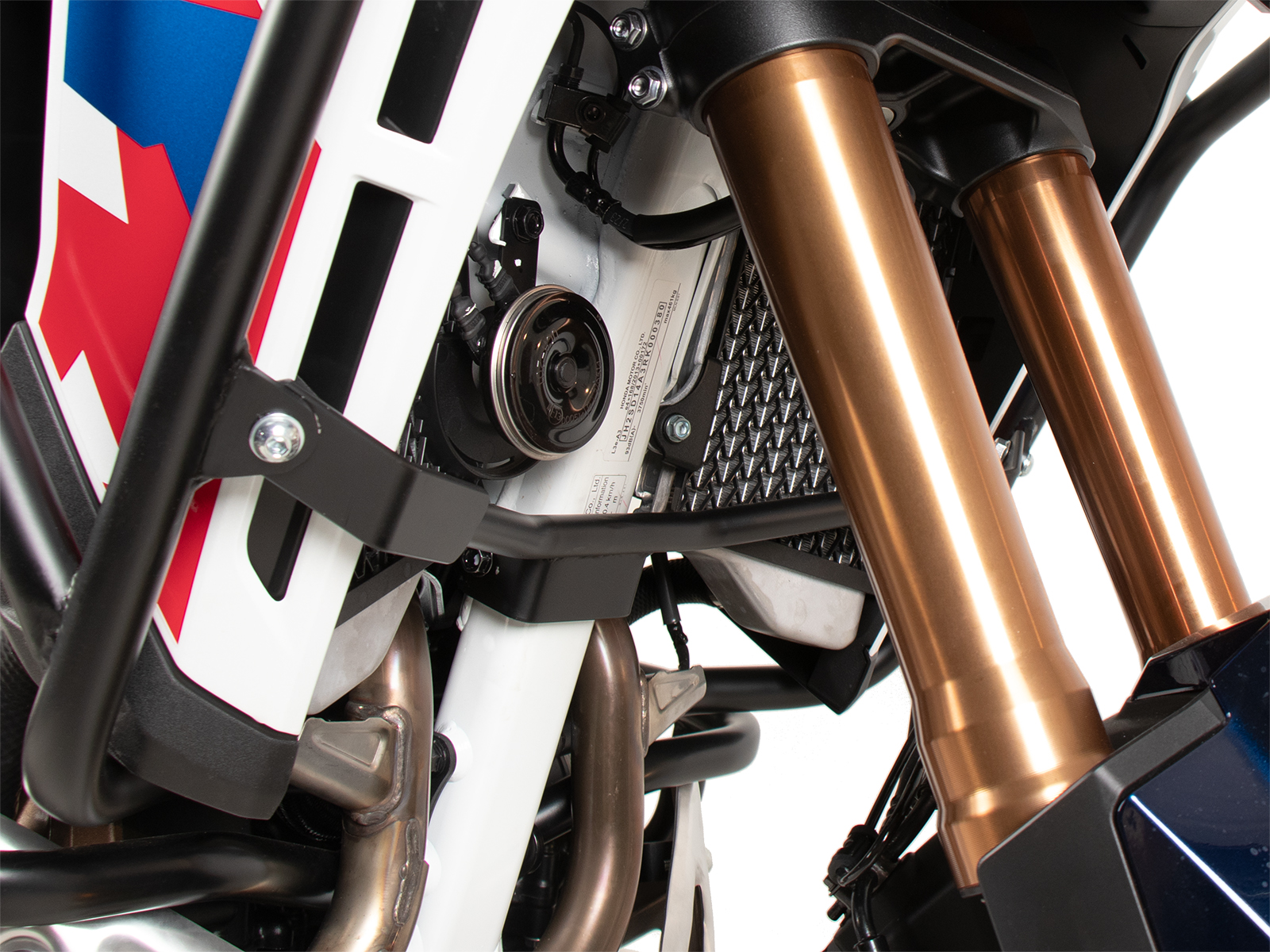 Etrier de renfort noir pour arceau de protection de réservoir H&B pour CRF 1100 Africa Twin Adventure Sports (24-)