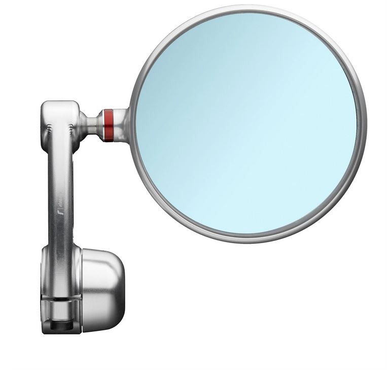 Rétroviseur d'extrémité de guidon RIZOMA "SPY-ARM" gauche ou droite pour Vespa, argent anodisé