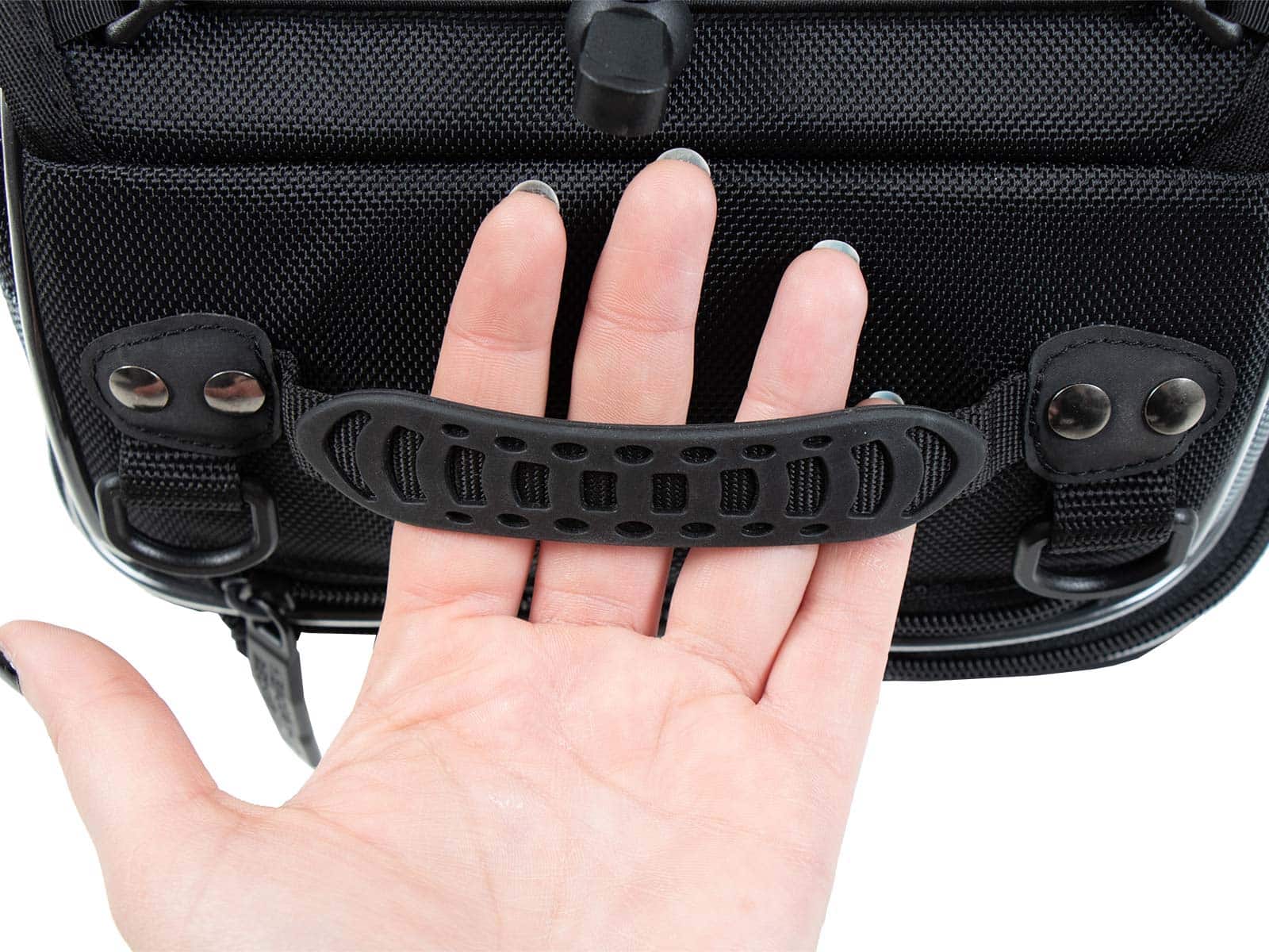 Sacoche arrière Street noire, fixation universelle de la ceinture, Hepco & Becker