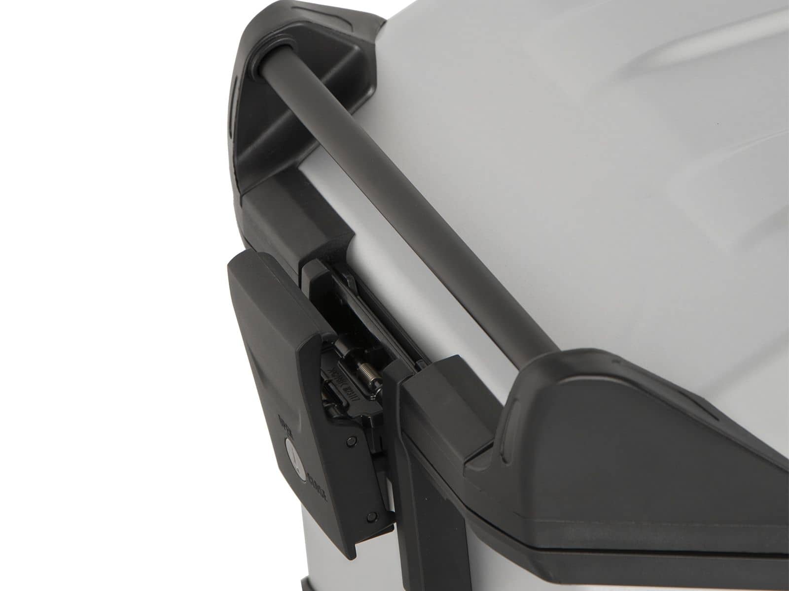 Top-case Xceed en aluminium 45 litres, couleur argent, Hepco & Becker