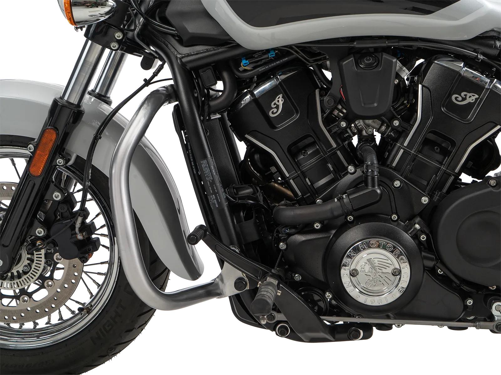 Arceau de protection moteur chromé pour Indian 101 Scout 1250 (25-) Hepco & Becker