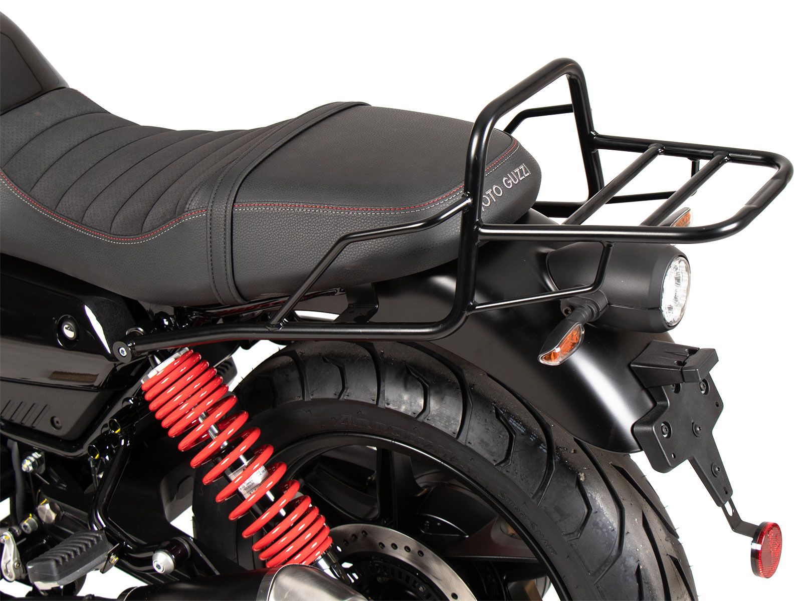 Pont à bagages tubulaire support de top case noir pour Moto Guzzi V7 Stone Special Edition (22-) Original Hepco