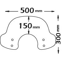 Pare-brise "Fashion" fortement teinté pour Vespa Primavera (13-24)