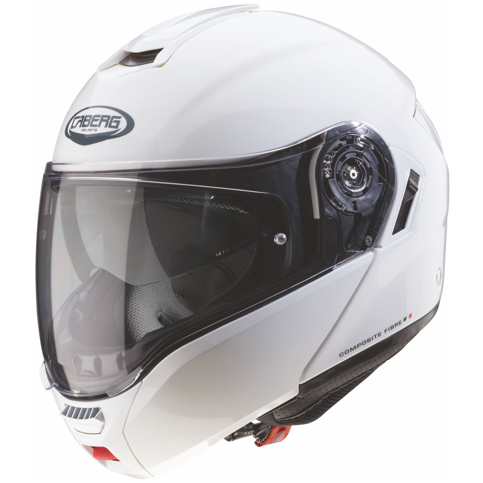 Caberg casque Levo, blanc métallisé