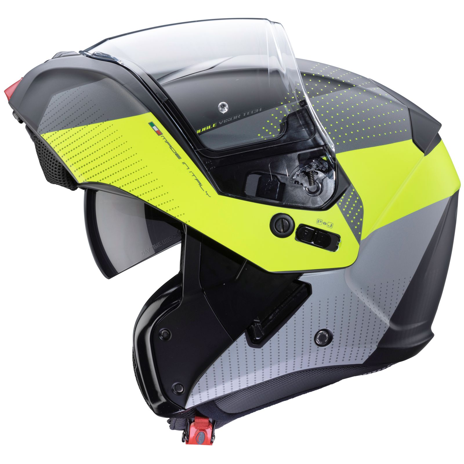 Caberg casque Horus Scout, noir mat/jaune fluo gris