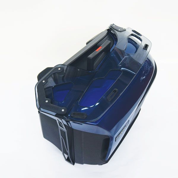Porte-bagages pour valises latérales BMW K 1600 GT/GTL, R 1250 RT, R 1200 RT, PMMA, transparent