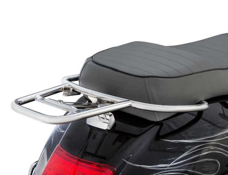 Pont à bagages arrière pour Vespa GTS /GTS Super /GTV /GT 60, 125-300ccm, chrome