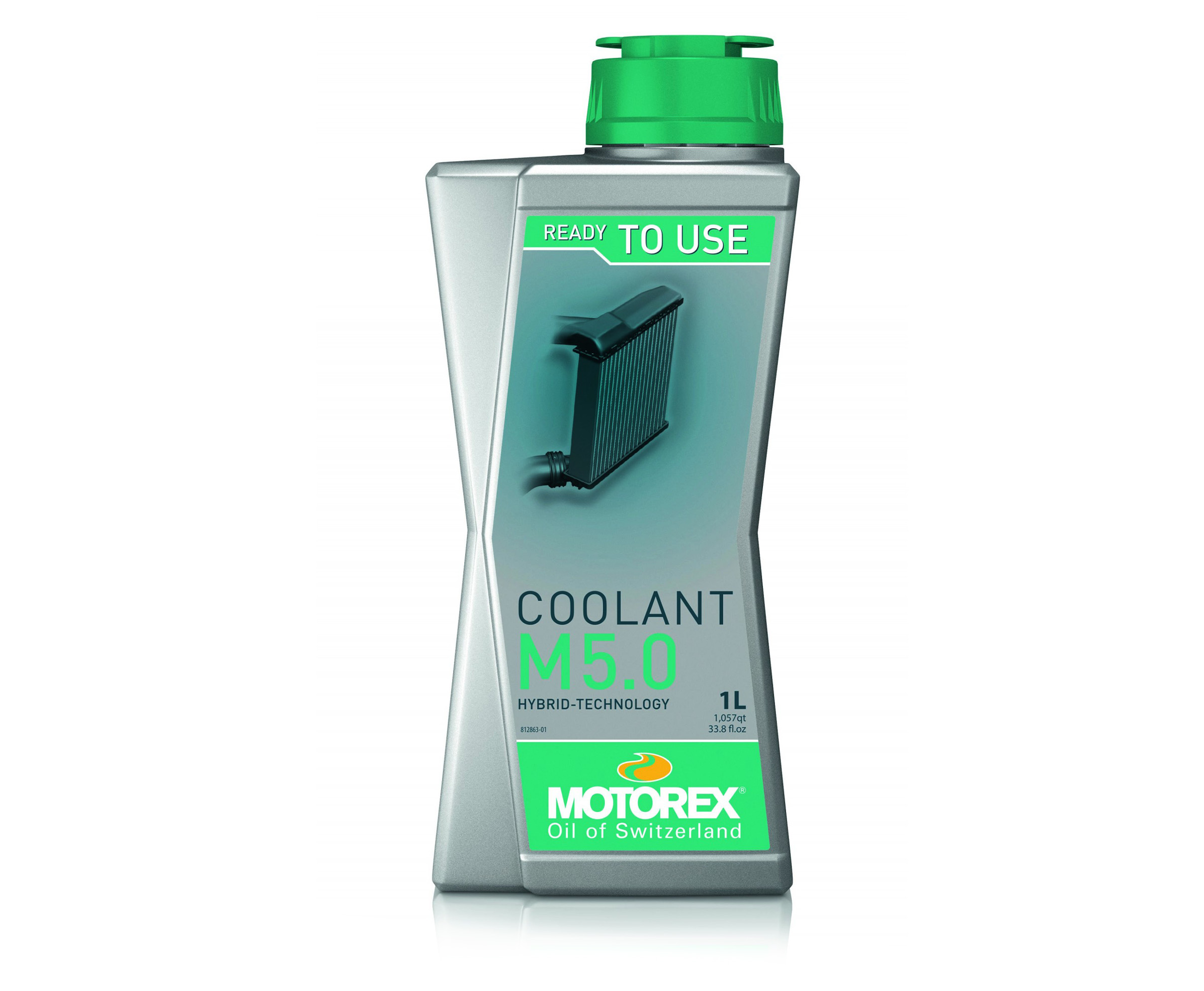 Liquide de refroidissement Motorex, Coolant M5.0, turquoise, 1 l prémélangé jusqu'à -38° C