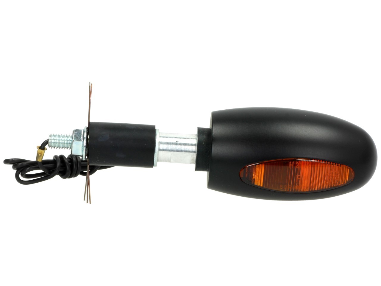 Clignotants Kellermann, BL 1000 yellow, aluminium, halogène, VR/VL, 12 V, 21 W, noir satiné