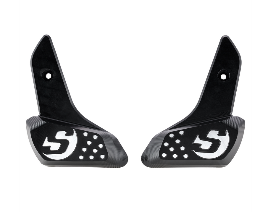 Repose-pieds droit et gauche pour Vespa Primavera /Sprint 50-150ccm 2T/4T AC, noir