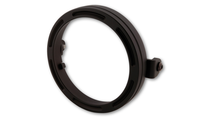 HIGHSIDER pro 5 3/4 pouces Anneau porte-lampe Frame-R2 Noir CNC, fixation latérale