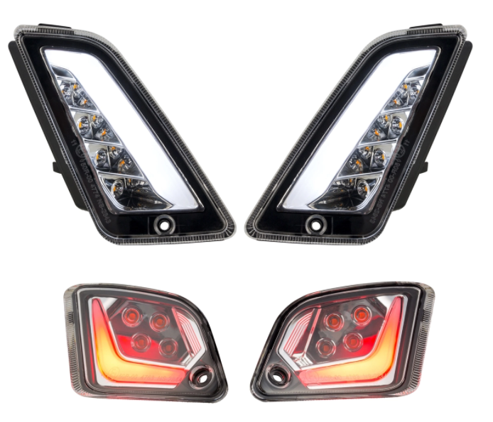 Kit clignotants avant & arrière pour Vespa GTS/GTS Super/GTV 125-300ccm ('14-), clair