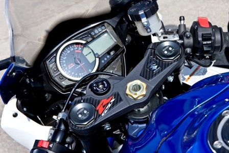 Décor de té de fourche, optique carbone pour Suzuki GSX-R1000 BJ. 2012-2016
