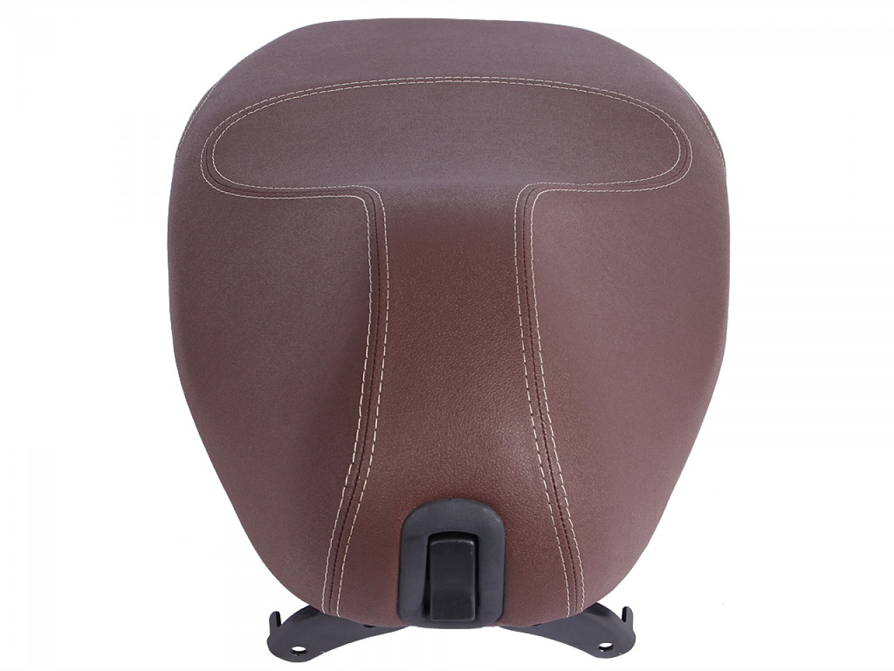 Banc original Vespa pour Vespa Primavera en marron avec coutures blanches