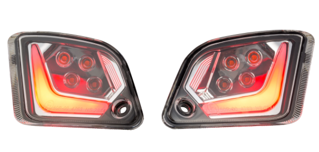 Kit clignotants avant & arrière pour Vespa GTS/GTS Super/GTV/GT 60/GT/GT L ('03-'13), clair