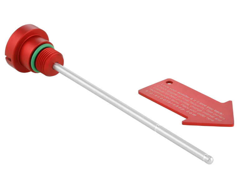 Bouchon de remplissage d'huile moteur pour Vespa LX/S 3V i.e. 125-150ccm 4T AC, rouge mat