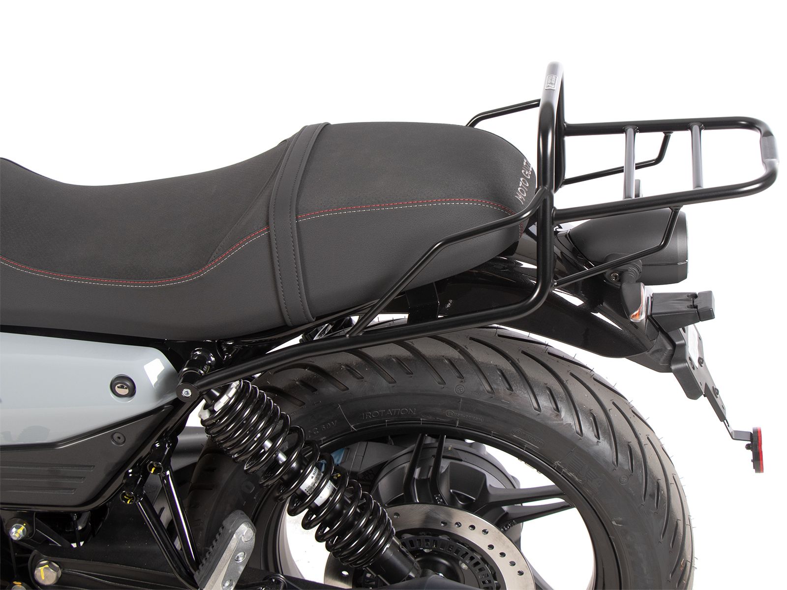 Pont à bagages tubulaire support de top case noir pour Moto Guzzi V7 850 Sport (25-) Hepco & Becker